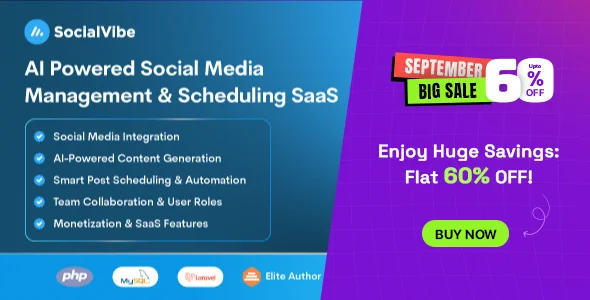 SocialVibe - AI-Powered Social Media Management & Scheduling SaaS