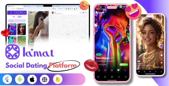 Lamat - Complete Social Dating App | Match, Chat & Video Dating | Dating Mobile App | Online Dating