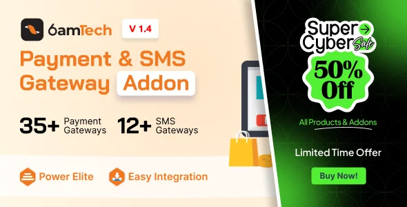 6amTech Payment & SMS Gateway Addon