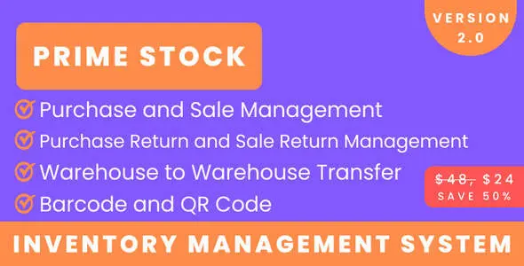 PrimeStock - Inventory Management Software