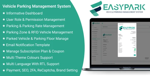 EasyPark SaaS - Vehicle Parking Management System