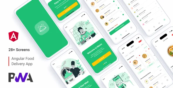 Mesio – Food Delivery App (Payload CMS + Angular PWA)