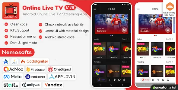 Android Online Live TV Streaming