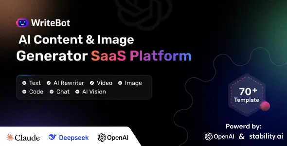 WriteBot - AI Content Generator SaaS Platform