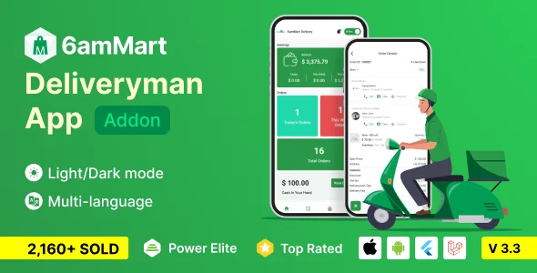 6amMart - Delivery Man App