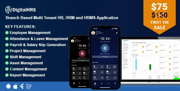 DigitalHR - Branch Based Multi Tenant HR, HRM and HRMS Application