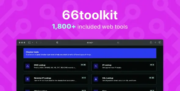 66toolkit - Ultimate Web Tools System (SAAS)