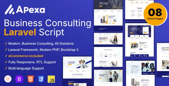 Apexa v1.4.1 - Multi-Purpose Business Consulting Laravel Script - nulled