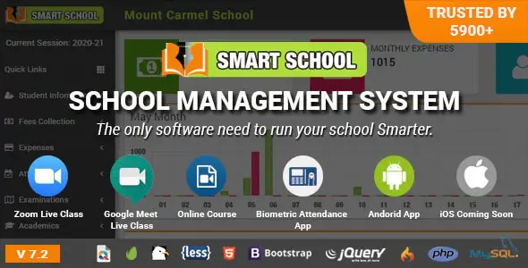 Smart School v7.2.0 - School Management System