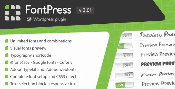 FontPress v3.4.8 - Wordpress Font Manager