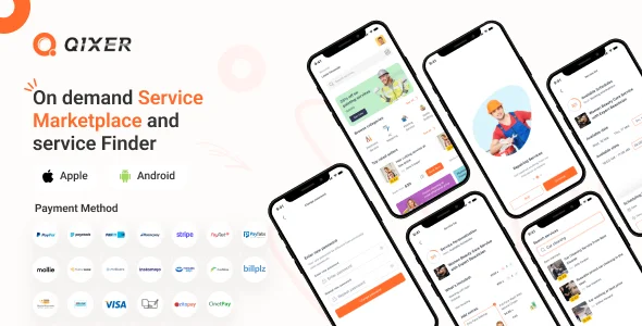Qixer - Multi-Vendor On demand Service Marketplace and Service Finder Buyer Flutter App - 23 July 20
