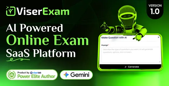 ViserExam v1.0 - AI Powered Online Exam SaaS Platform