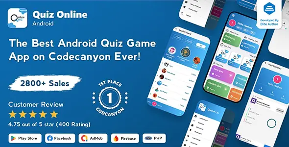 Quiz Online v7.1.6 - Trivia Quiz - Android Quiz Game with Web Quiz + Admin Panel - nulled