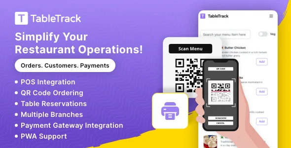 TableTrack v1.2.69 - The Complete SaaS Restaurant Management Solution - nulled