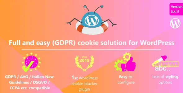 WeePie Cookie Allow v3.4.11 - Easy & Complete Cookie Consent