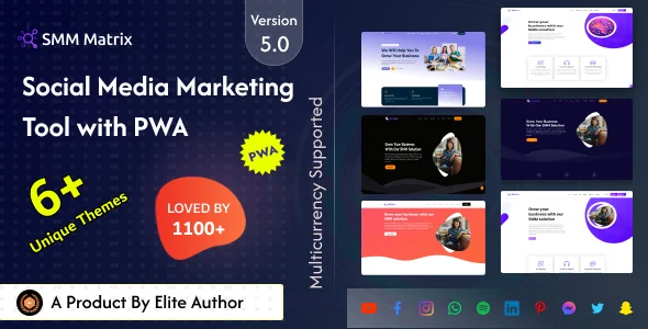 SMM Matrix v5.0 - Social Media Marketing Panel with PWA - nulled