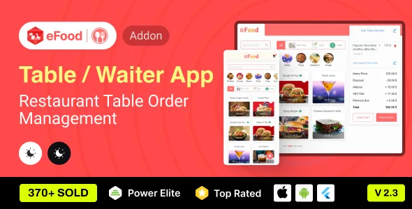 eFood - Table/Waiter App v2.3