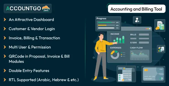 AccountGo SaaS v8.0 - Accounting and Billing Tool - nulled