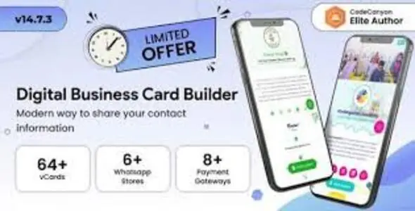 Infy vCard Saas v14.7.8 - Digital Business Card Builder