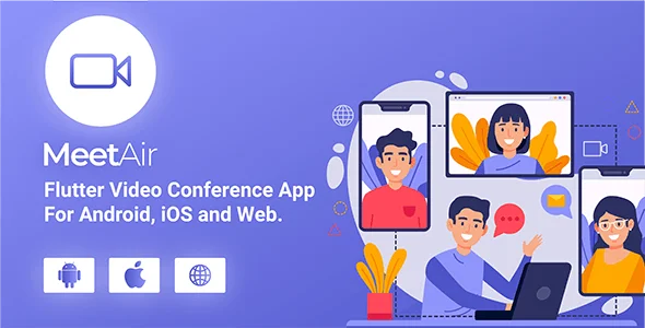 MeetAir v1.2.2 - iOS and Android Video Conference App for Live Class, Meeting, Webinar, Online Trai