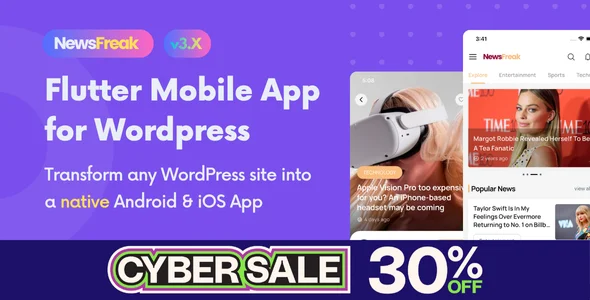Newsfreak - Flutter Mobile App