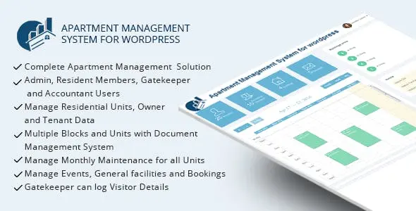 WPAMS v49.5.0 - Apartment Management System for wordpress