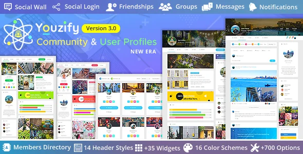 Youzify (formerly Youzer) v3.6.1 - BuddyPress Community & WordPress User Profile Plugin