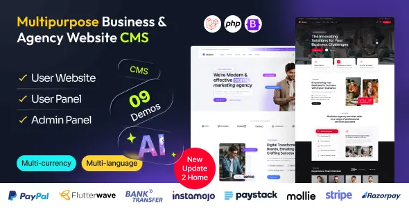 Quland v1.0 - Multipurpose Business and Agency Laravel Website CMS