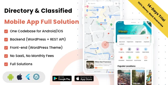 Listar FluxPro v1.3.5 - Directory & Classified Mobile App Full Solution