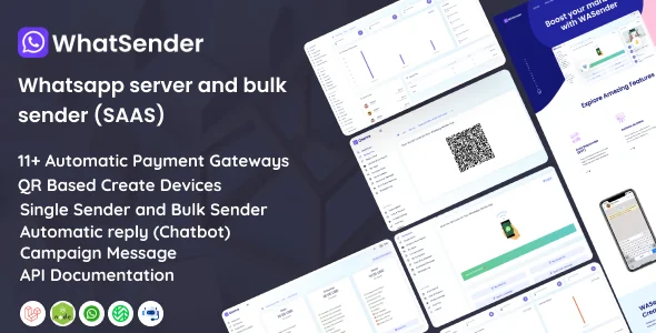 WhatSender v4.6.5 - Whatsapp server and bulk sender (SAAS) - nulled