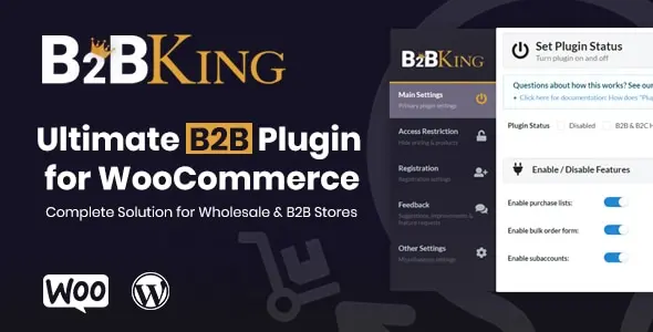 B2BKing  - The Ultimate WooCommerce B2B & Wholesale Plugin