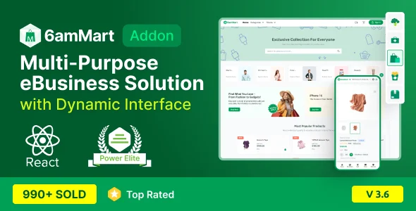 6amMart - React User Website v3.56