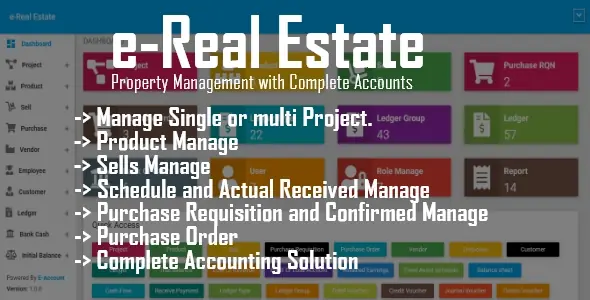e-Real Estate v1.1 - Property Management with Complete Accounts