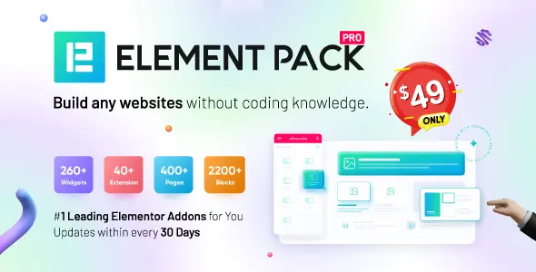 Element Pack v9.1.0 - Addon for Elementor Page Builder