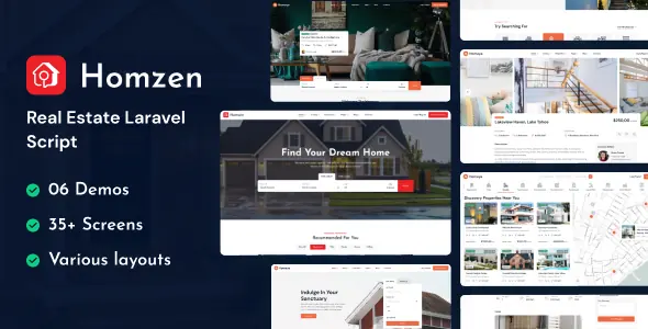 Homzen v1.3.7 - Laravel Real Estate Agency Portal Multilingual - nulled