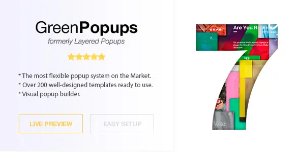 Green Popups (formerly Layered Popups) v7.5.4 - Popup Plugin for WordPress