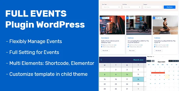 FullEvents v1.3.2 - Event Plugin WordPress