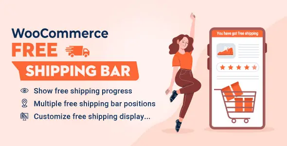 WooCommerce Free Shipping Bar v1.2.11 - Increase Average Order Value