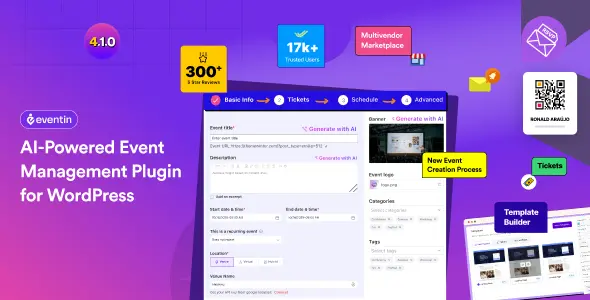 WP Eventin v4.1.1 - Events Manager & Tickets Selling Plugin for WooCommerce