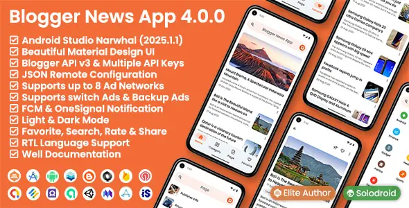 Blogger News App v4.0.0 - Blogger API