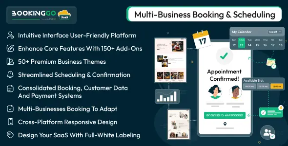 BookingGo SaaS v5.7 - Multi Business Appointment Booking and Scheduling - nulled