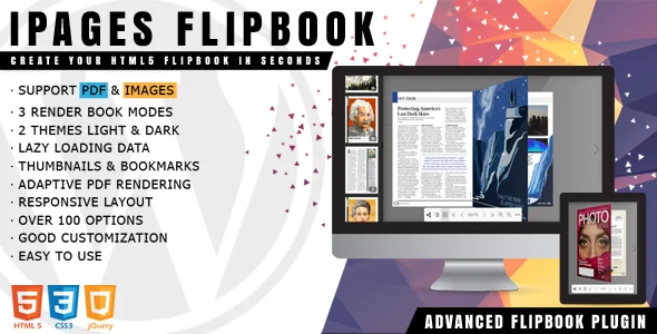 iPages - FlipBook Image & PDF Viewer for WordPress