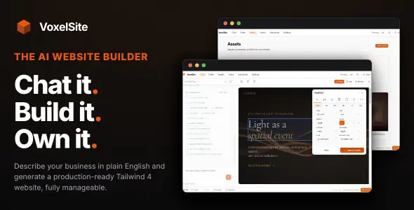 VoxelSite v1.6.1 - AI Website Generator