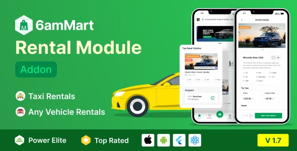 6amMart Car Rental Module Addon v1.7