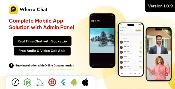 Whoxa App v1.0.9 - Whatsapp Clone App