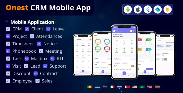 Onest CRM v1.5 - Multiple Platform CRM Mobile Application