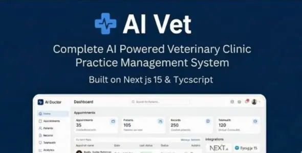 AI Vet - Complete Veterinary Hospital / Clinic Management System | AI Powered | Node JS - 12 March 2