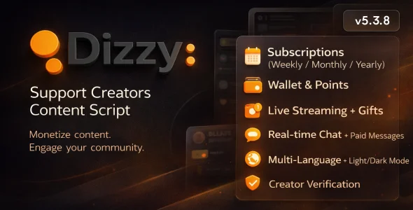 dizzy v5.3.8 - Support Creators Content Script