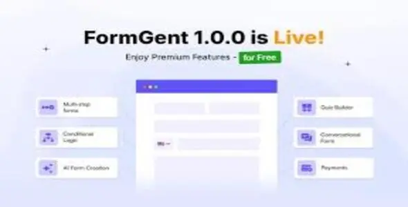 FormGent Pro v1.0.0 - Next Generation AI Form Builder in WordPress