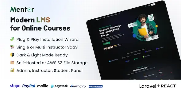 Mentor LMS v3.4.1 - Learning Management System